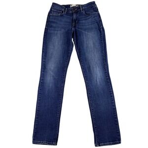 Levi's Womens 6 W28 L32 Blue Mid Rise Skinny Jeans Stretch Dark Wash Western